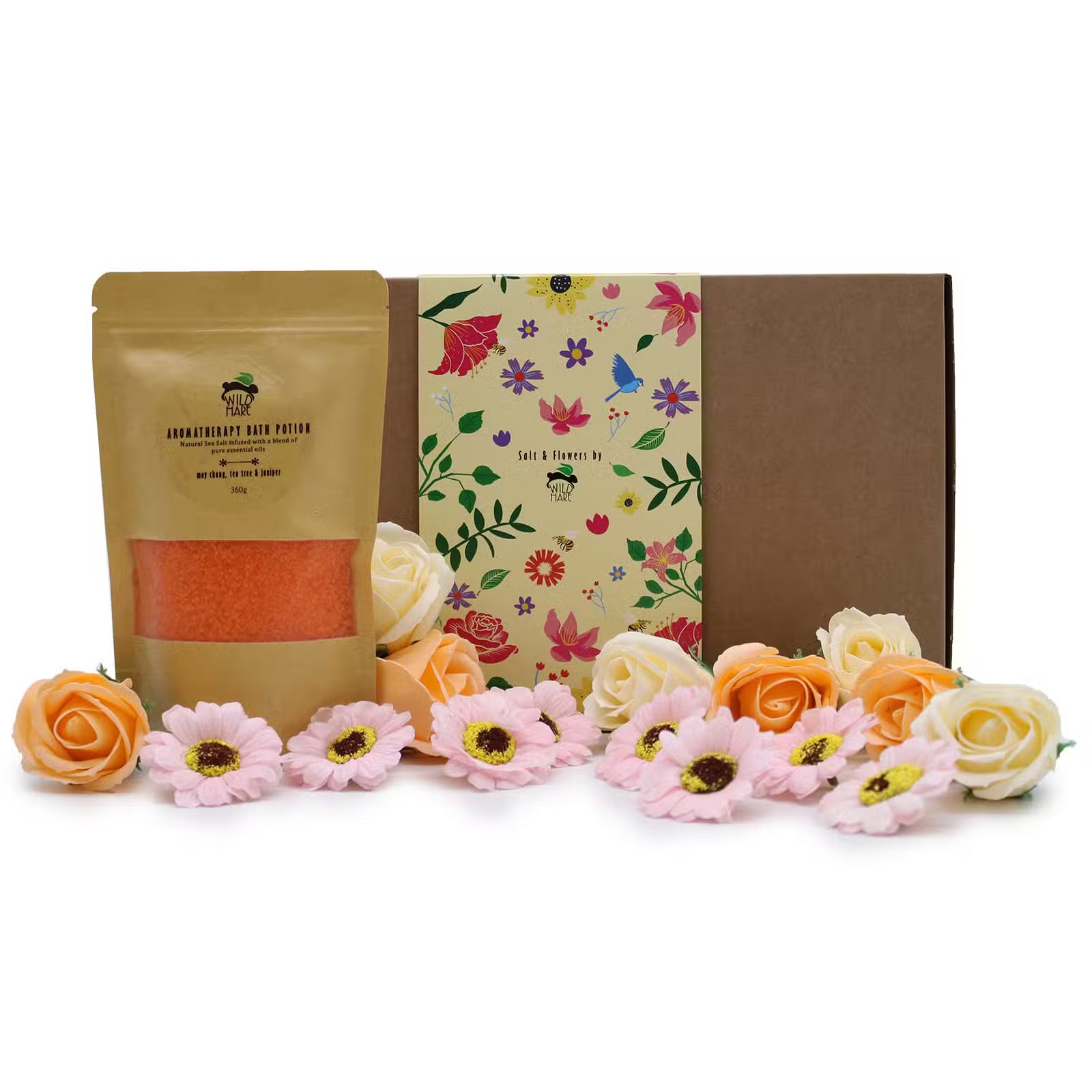 Salt Soak Set - Total Detox Soap Flower Gift Boxes