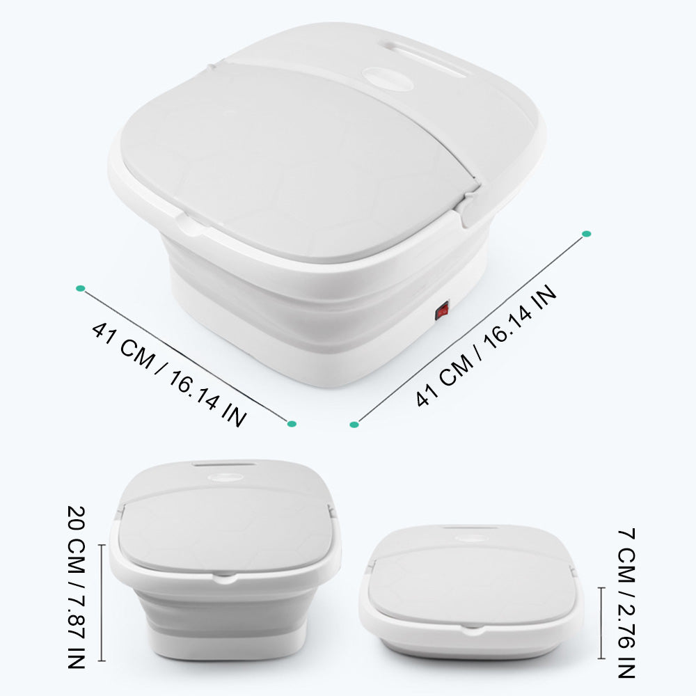 Foldable Electric Foot Spa Massager - Portable Thermostatic Heat & Deep Tissue Massage Tub for Stress Relief and Circulation Foot spa