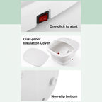 Foldable Electric Foot Spa Massager - Portable Thermostatic Heat & Deep Tissue Massage Tub for Stress Relief and Circulation Foot spa