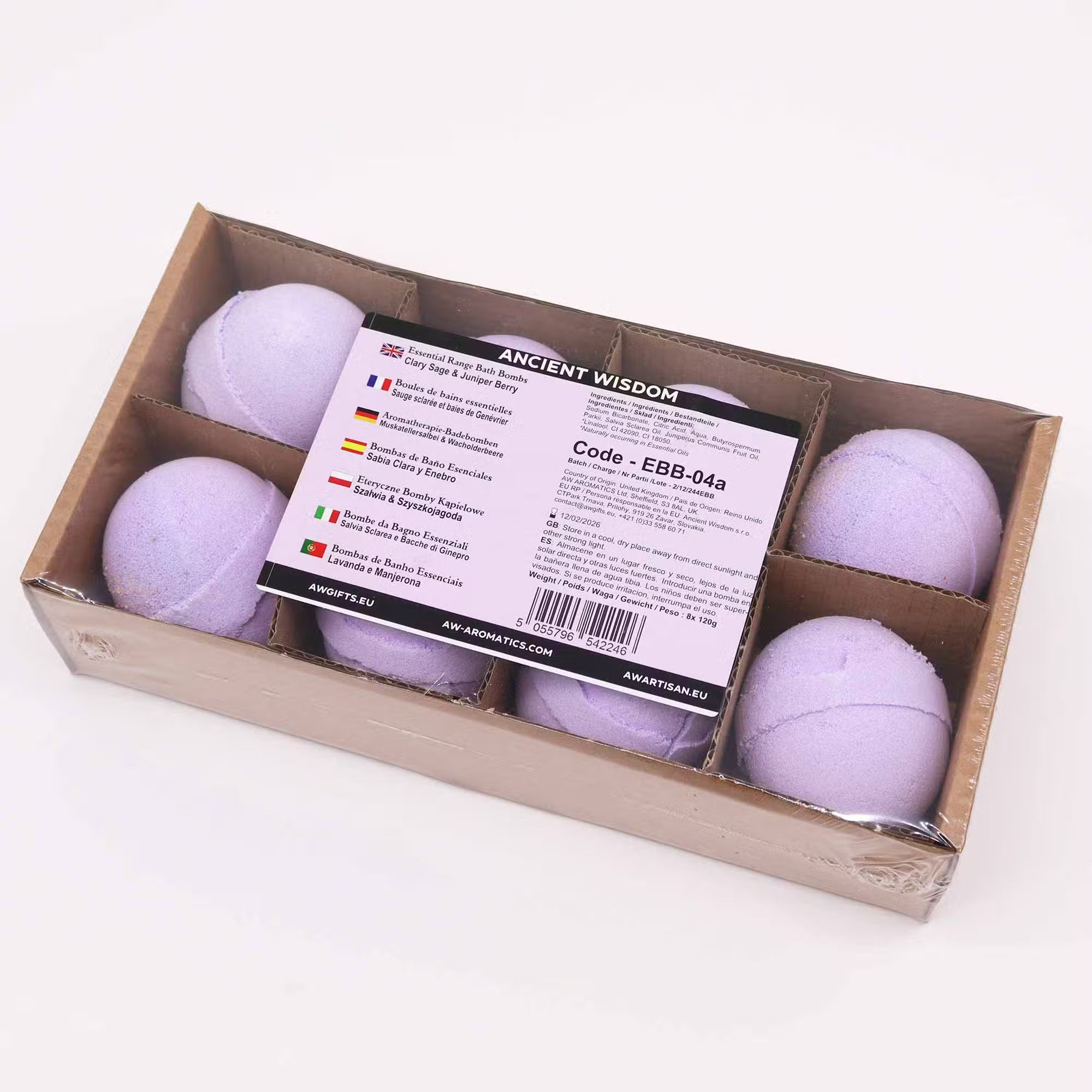 Essential Oil Bath Bomb Clary Sage & Juniper Bath bombs