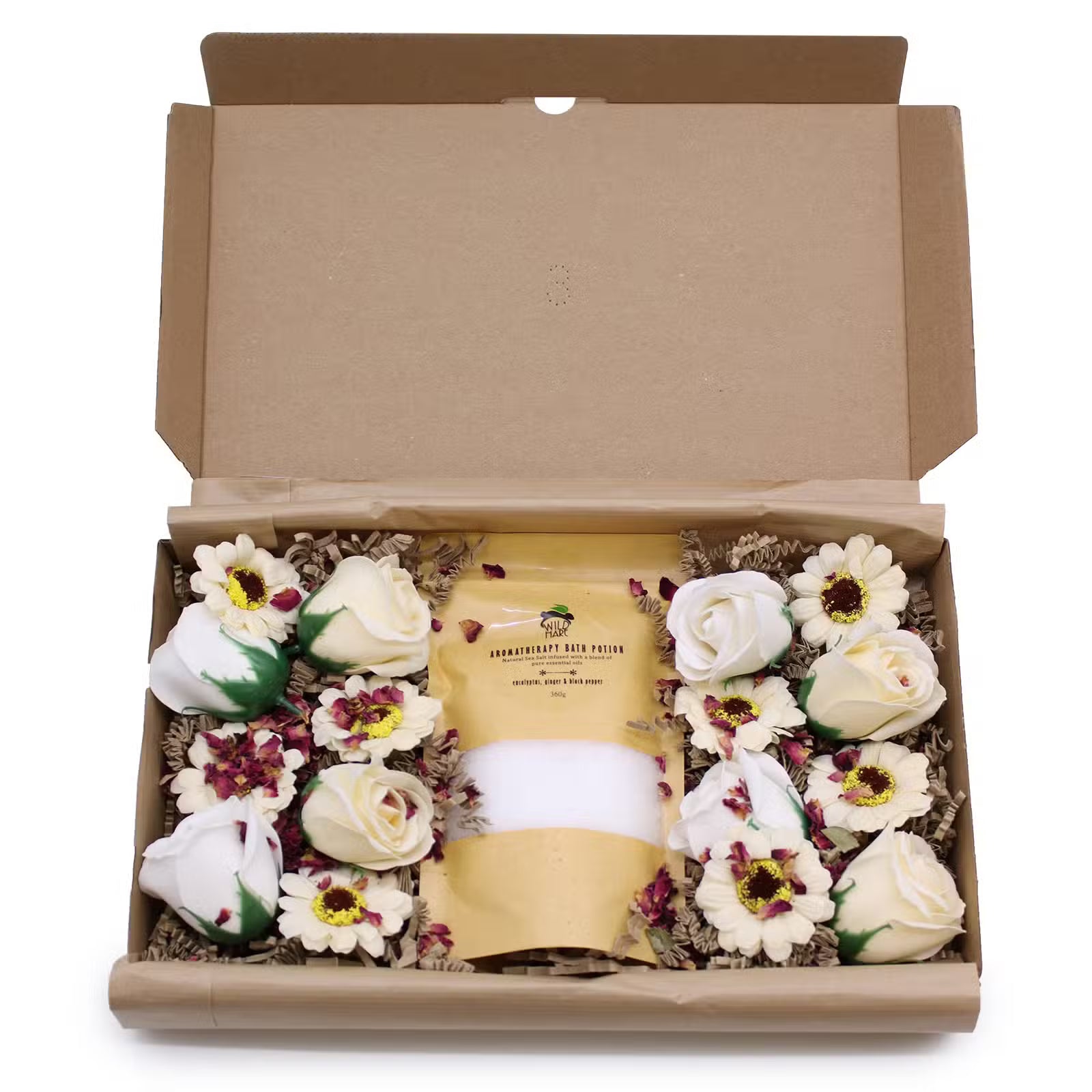 Salt Soak Set - Cold & Flu Soap Flower Gift Boxes