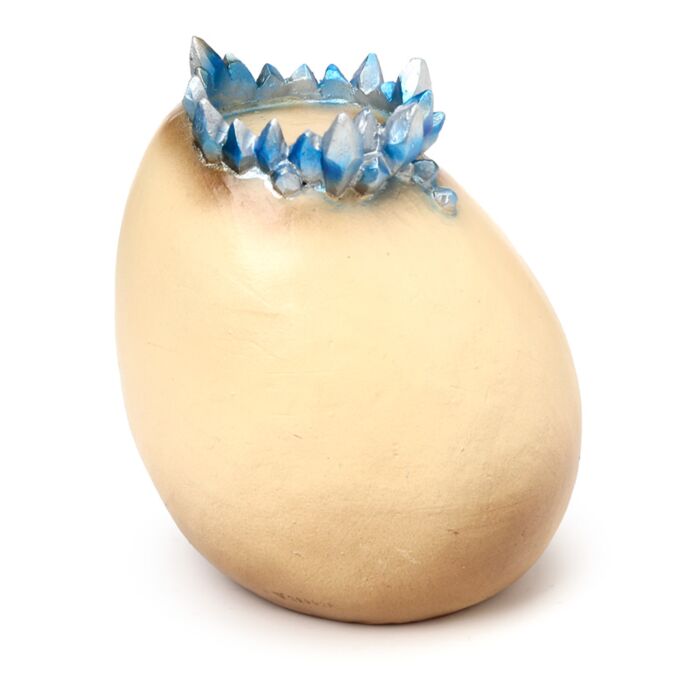 Tea Light Candle Holder- Elements Baby Dragon Crystal Egg Cave Tea light holder