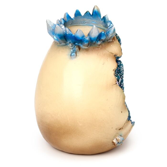 Tea Light Candle Holder- Elements Baby Dragon Crystal Egg Cave Tea light holder