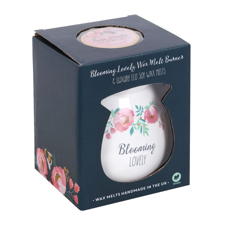 Large Blooming Lovely Wax Melt Burner Gift Set Wax burner