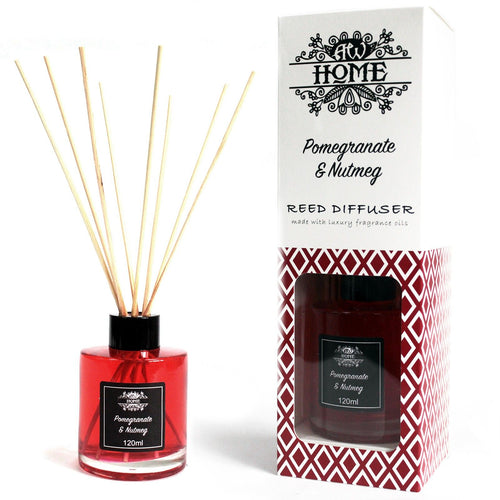 120ml Reed Diffuser - Pomegranate & Nutmeg Home Fragrance Reed Diffusers - 120ml