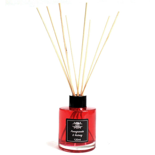 120ml Reed Diffuser - Pomegranate & Nutmeg Home Fragrance Reed Diffusers - 120ml