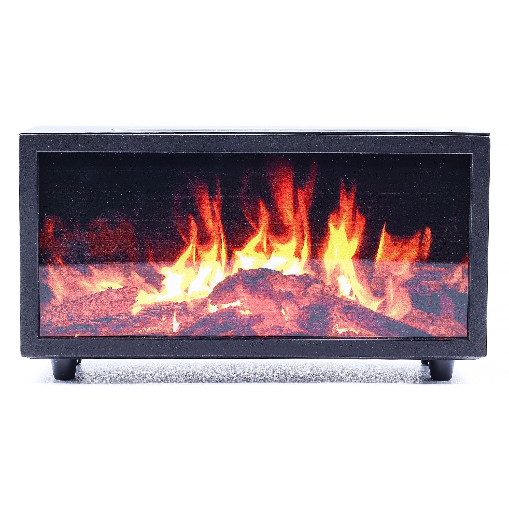 Flame Effect Aroma Diffuser with Birdsound - Black USB - Colour Change Aroma Diffusers