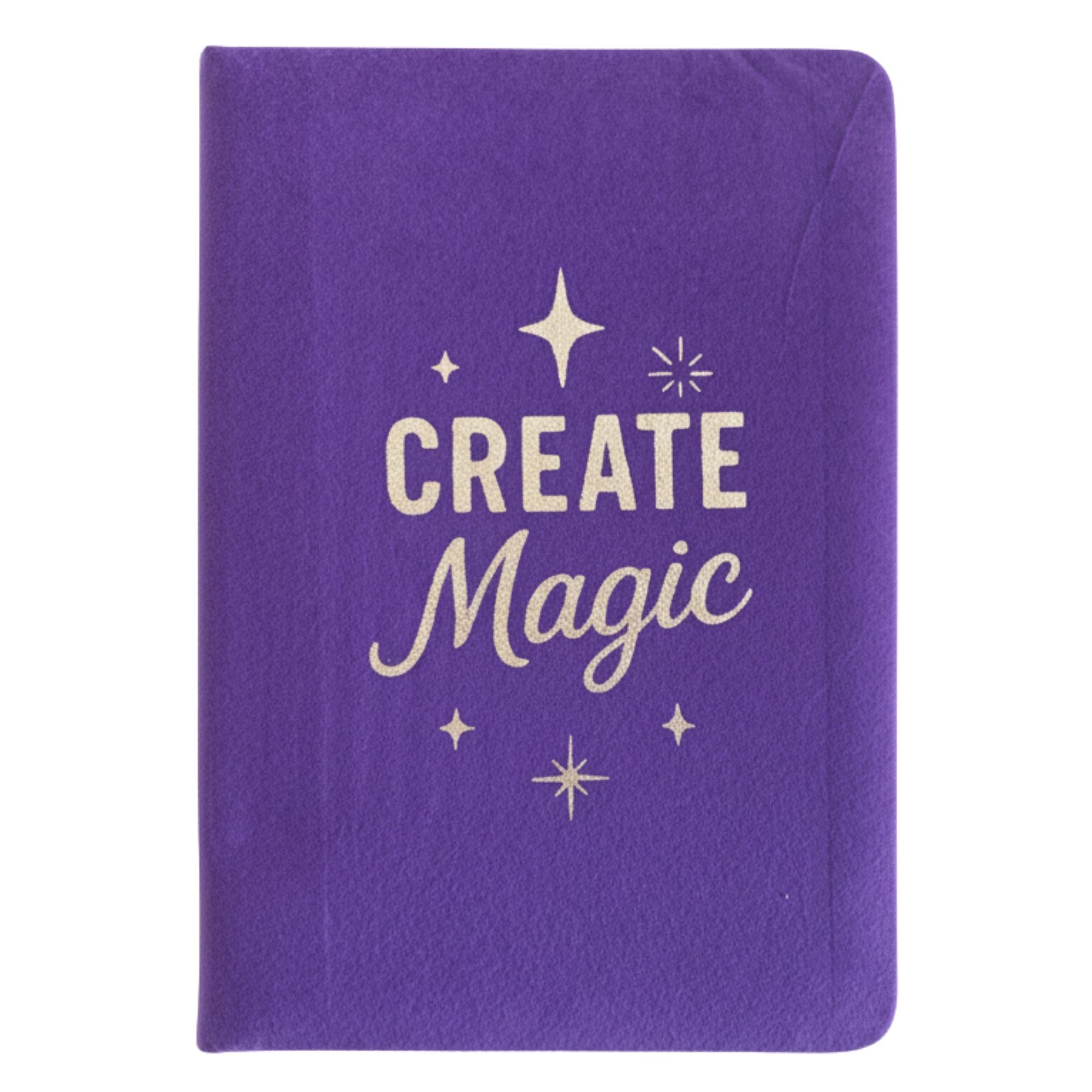 Purple Velvet Notebook - 80 pages - Create Magic Wellness & Gratitude Notebooks