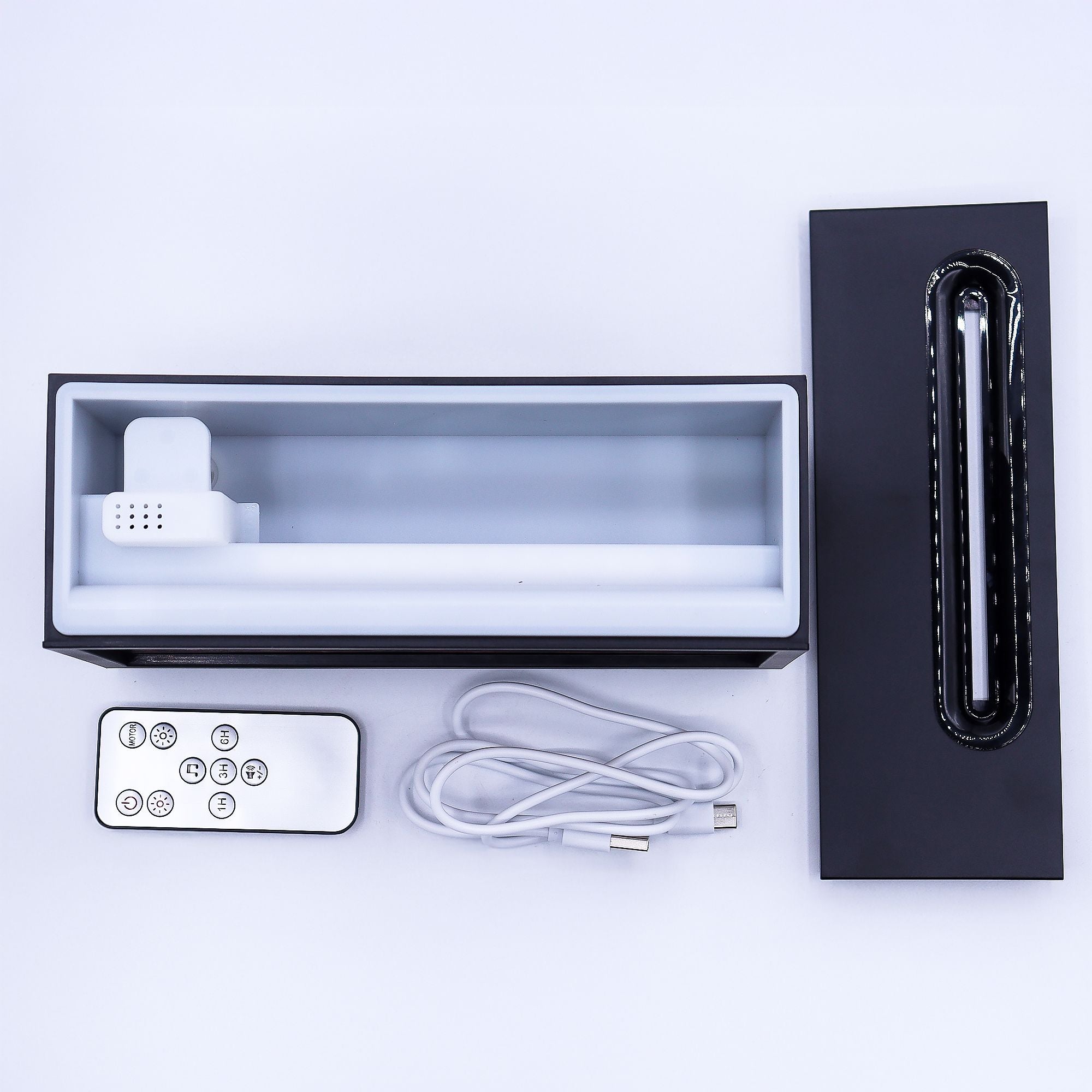 Flame Effect Aroma Diffuser with Birdsound - Black USB - Colour Change Aroma Diffusers