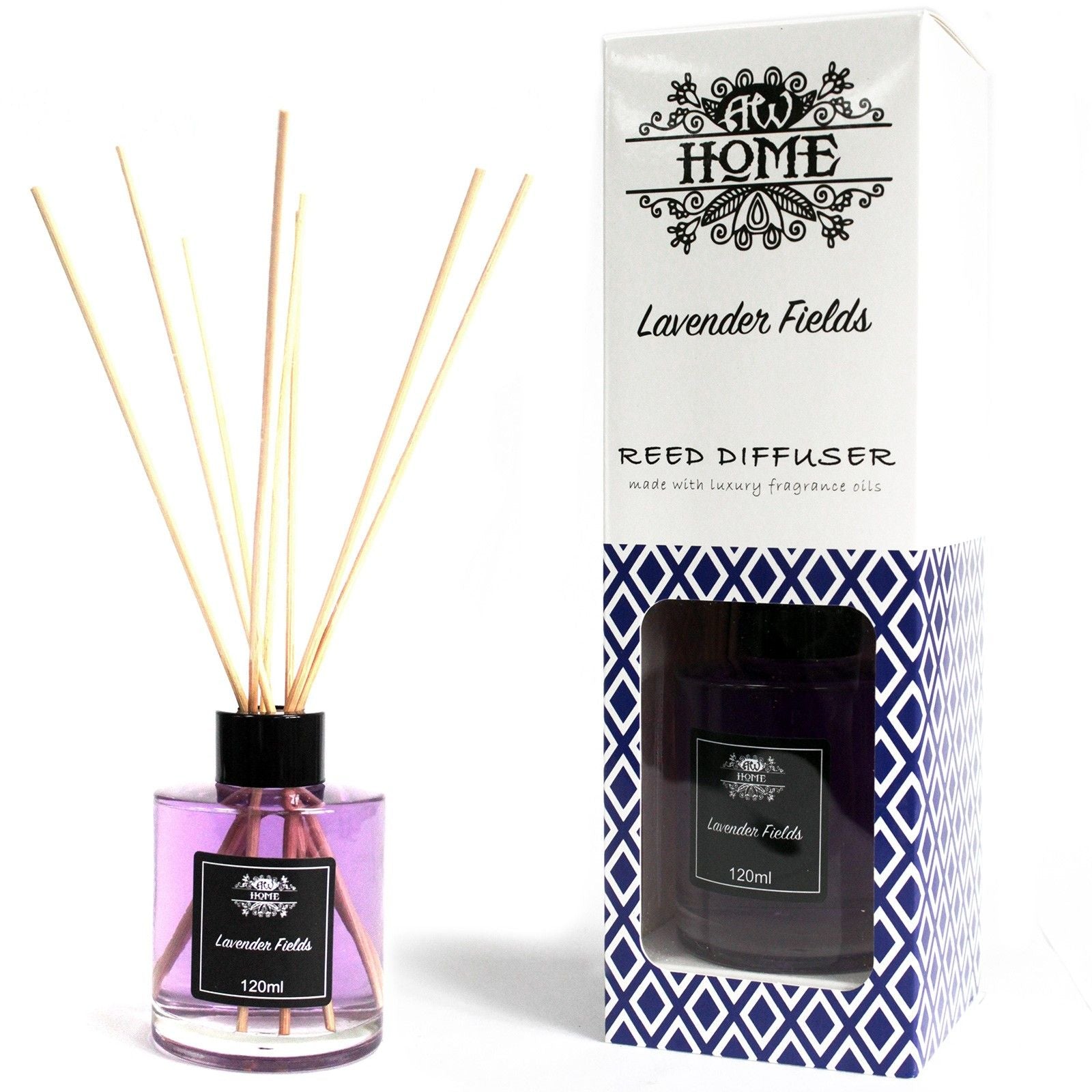 120ml Reed Diffuser - Lavender Fields Home Fragrance Reed Diffusers - 120ml