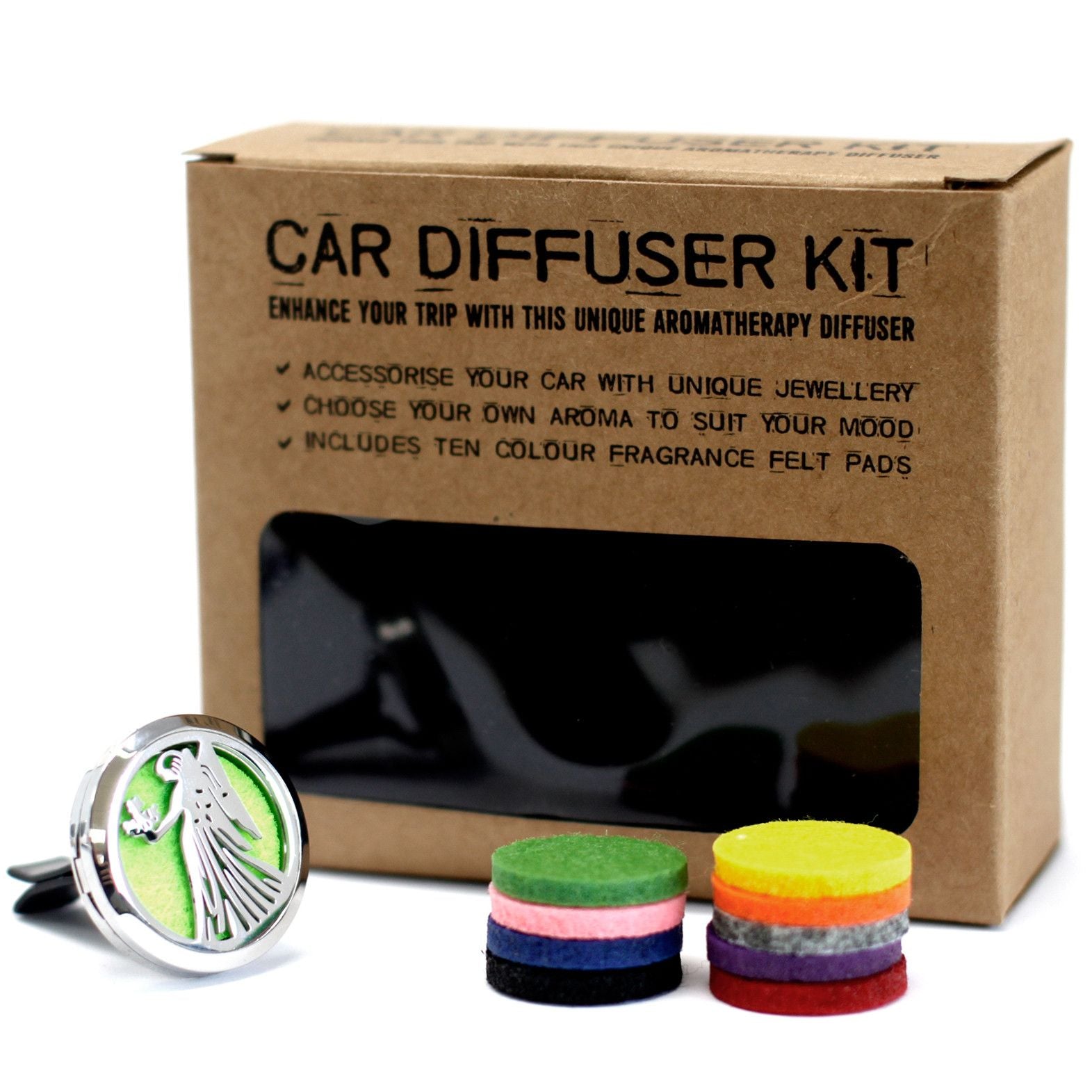 Car Diffuser Kit - Guardian Angel - 30mm Aromatherapy Car Diffuser Kit