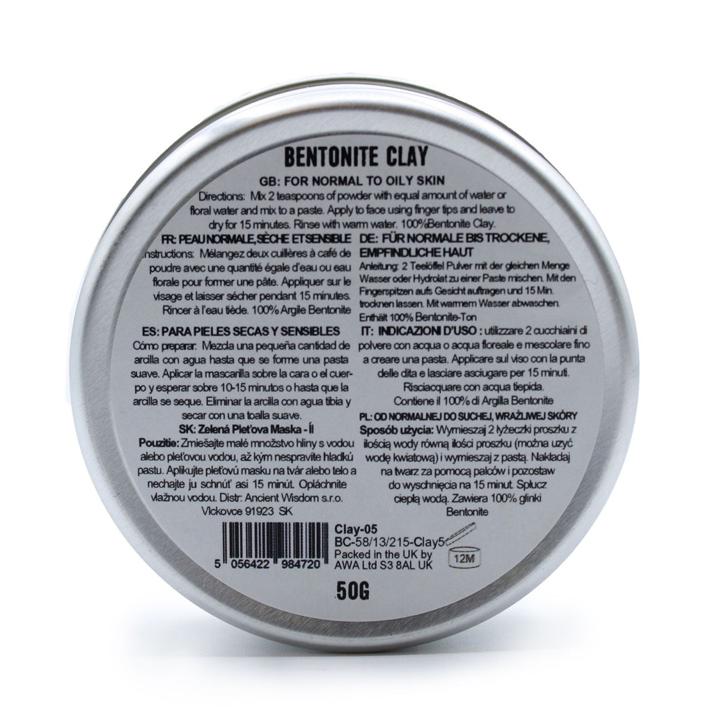 Bentonite Clay 50g Clay Face Masks