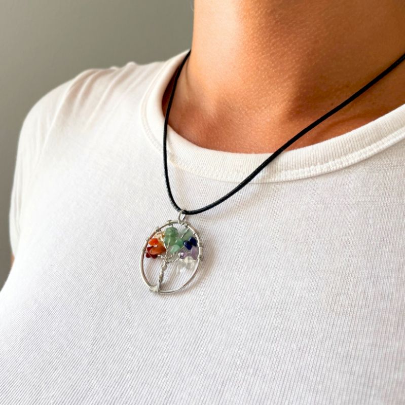 Tree of Life Pendant - Chakra Gemstone Pendants - Tree of Life