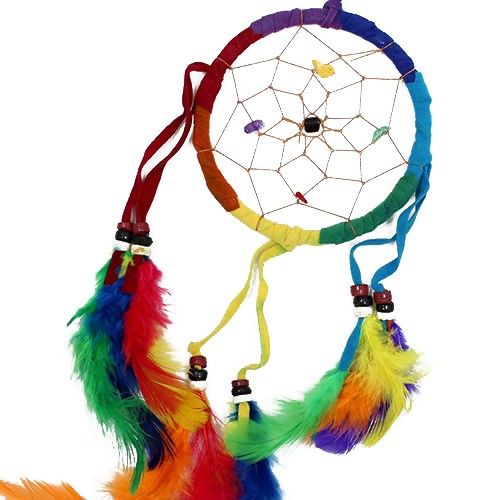 Bali Dreamcatcher Medium Round Rainbow Bali Dreamcatchers