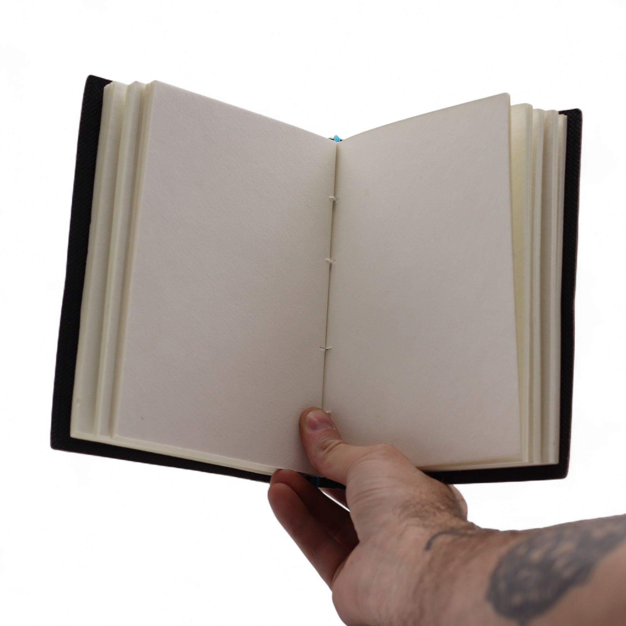 Leather Printed Notebook – My Chakras Are Aligned AF - 17.8×12.7 cm Leather Notebooks – Vintage Style Journals