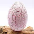 DriftGlow Lamp Crackle Fire Egg Shade - Orange DriftGlow Lamps