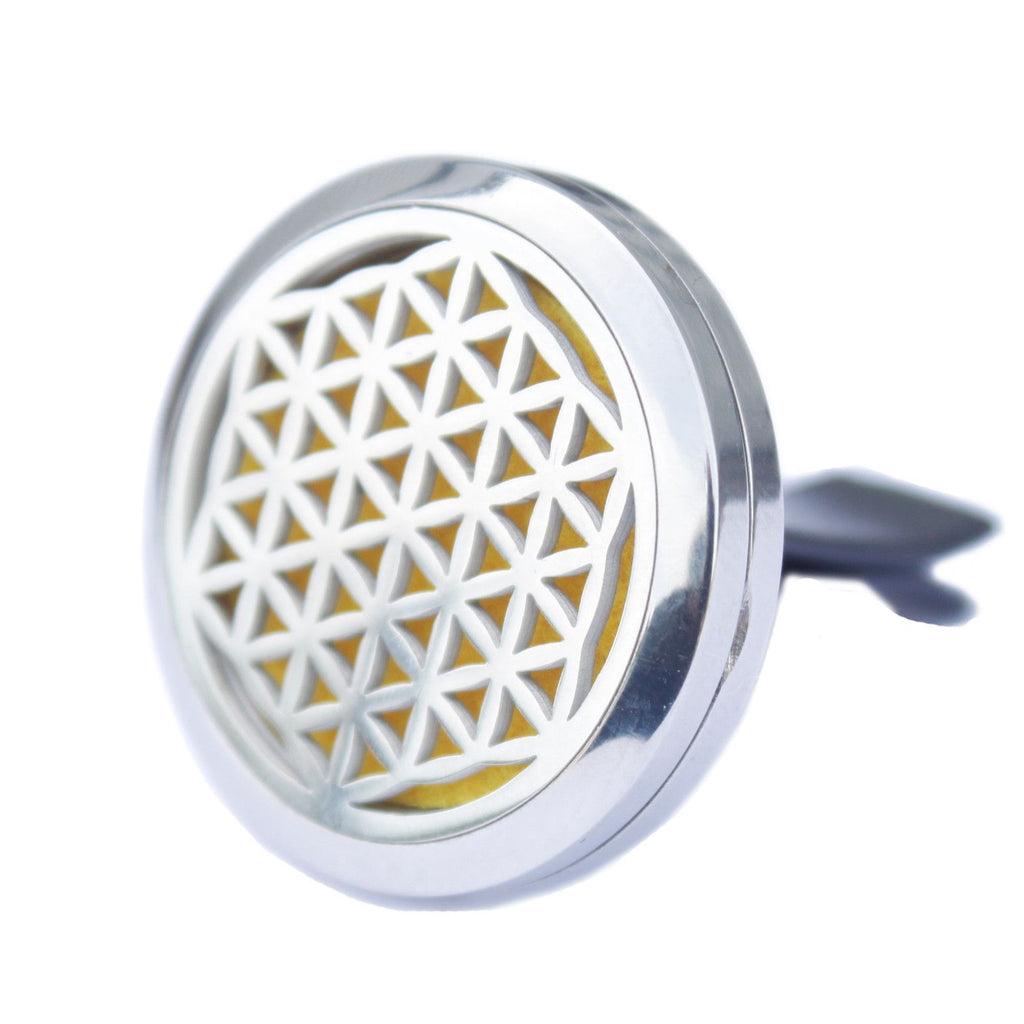 Car Diffuser Kit - Flower of Life - 30mm Aromatherapy Car Diffuser Kit