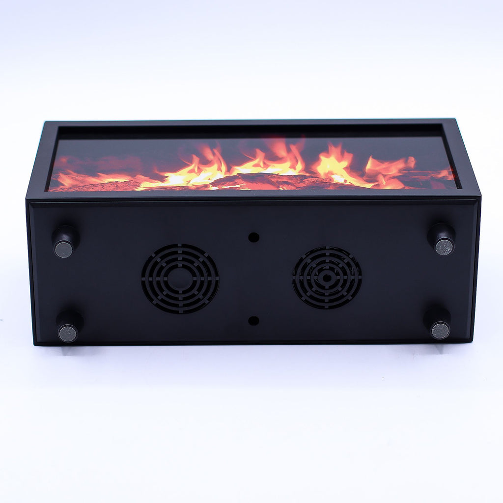 Flame Effect Aroma Diffuser with Birdsound - Black USB - Colour Change Aroma Diffusers