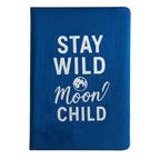 Dark Blue Velvet Notebook - 80 pages - Stay Wild Moon Child Wellness & Gratitude Notebooks