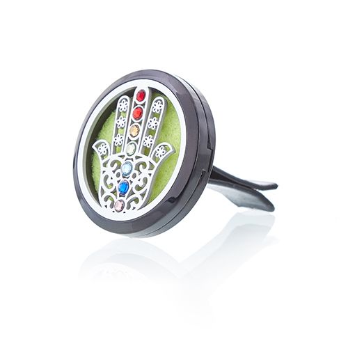 Car Diffuser Kit - Hamsa - 30mm Aromatherapy Car Diffuser Kit