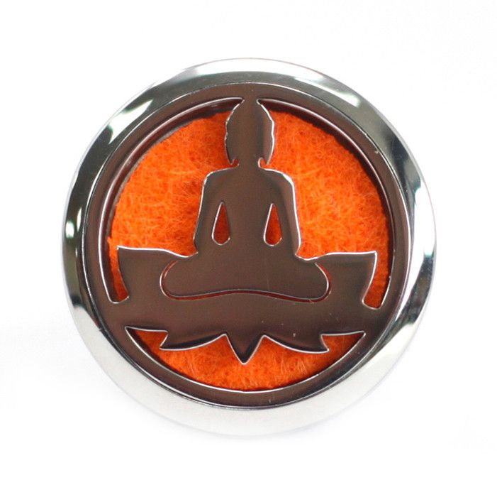 Car Diffuser Kit - Lotus Buddha- 30mm Aromatherapy Car Diffuser Kit