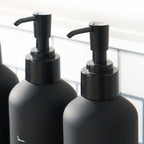 Dispenser Bottles, Black - 3 Pack Storage