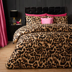 Leopard Print Duvet Cover Set - Natural Bedding
