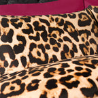Leopard Print Duvet Cover Set - Natural Bedding