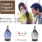 Aroma Atomiser - Glass Abstract Grey USB Atomiser