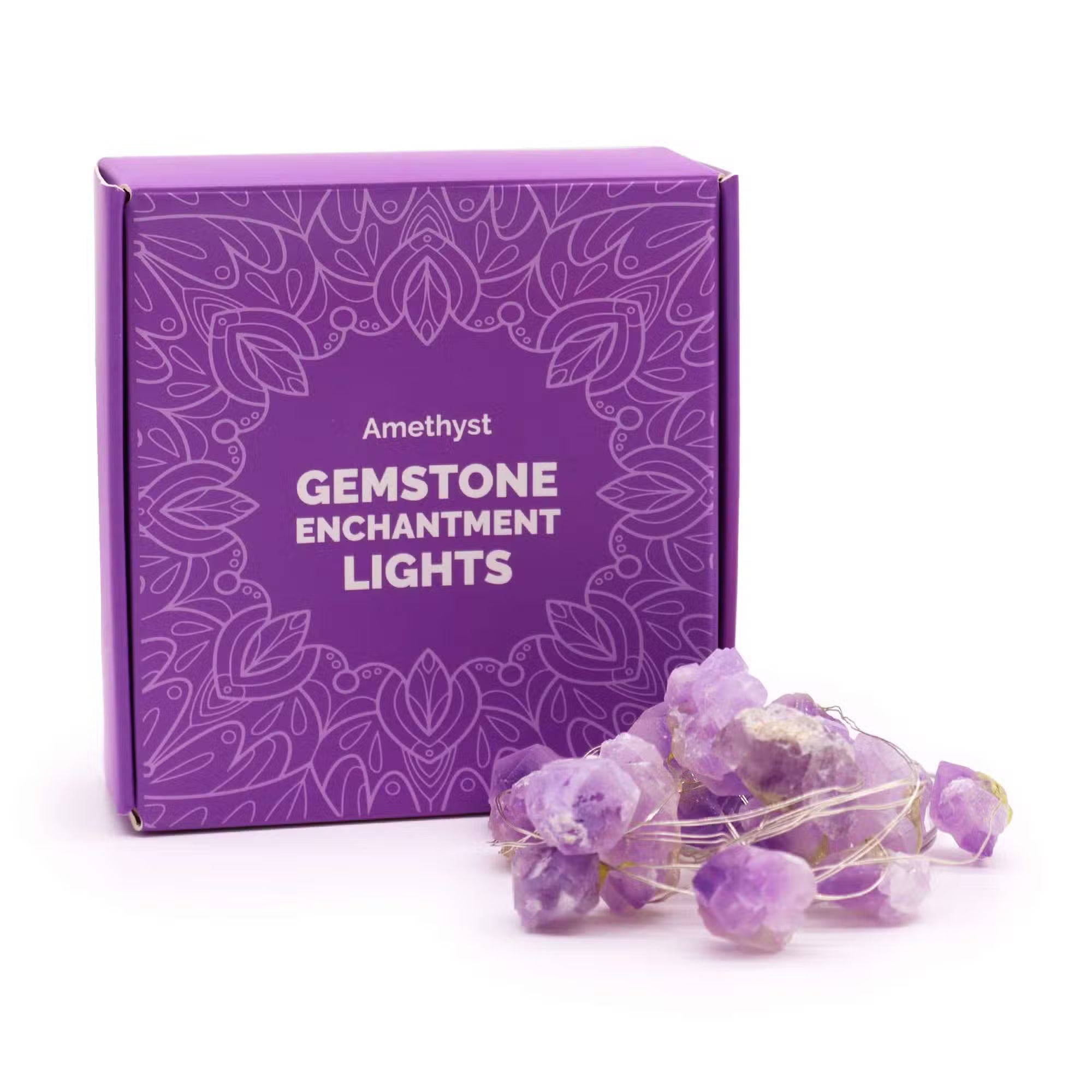 Gemstone Enchantment Lights - Amethyst Gemstones