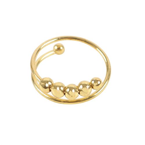 Gold Tone Anti-Anxiety Metal Fidget Ring (20/40) Fidget ring