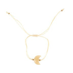 Be Brave Yellow Jade Crystal Moon Bracelet Bracelet