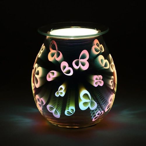 3D Flower Petal Light Up Electric Oil Burner Oil burner lamp
