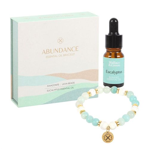 Abundance Amazonite Crystal Essential Oil Bracelet Bracelet