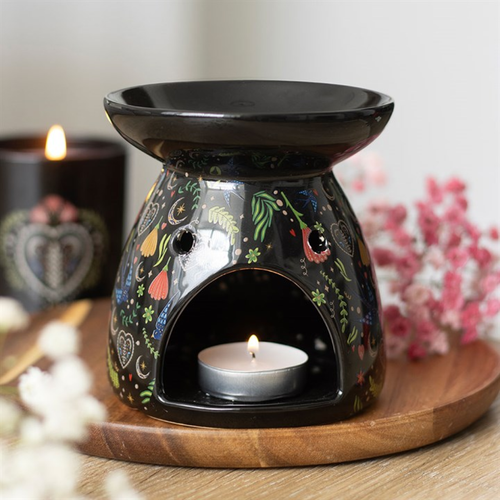 Midnight Bloom Print Oil Burner Oil burner