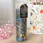 Midnight Bloom Print French Tulip Tube Candle Candle