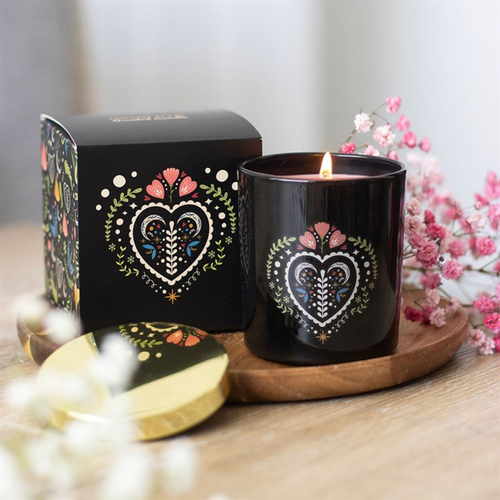 Midnight Bloom Black French Tulip Scented Candle Candle