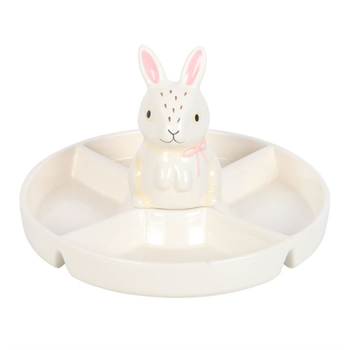 Bunny Chip & Dip Snack Dish Dish