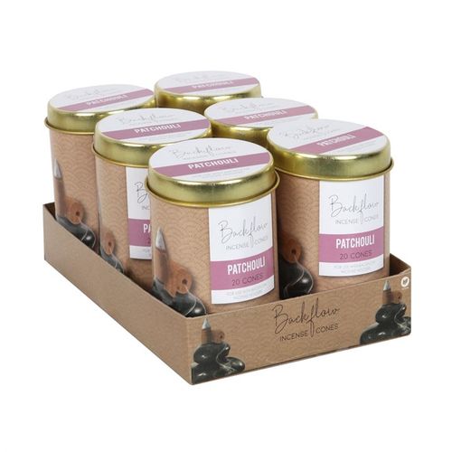 6 Tins of Elements Jumbo Backflow Cones - various fragrances Incense cones