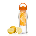 Vinsani Fruit Fuzer: Detox & Hydration Water Bottle with Infusion Core - Vibrant Orange Water bottle