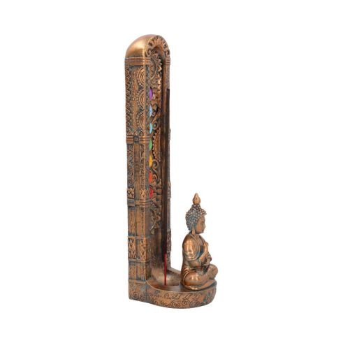 Bronzed Buddha Ascending Chakras Incense Burner 23.5cm Incense burner