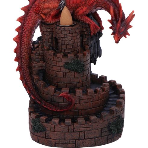 Crimson Keep Red Dragon Backflow Incense Burner 22cm Backflow burner